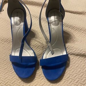 Bandolino Blue Suede Stiletto Heels